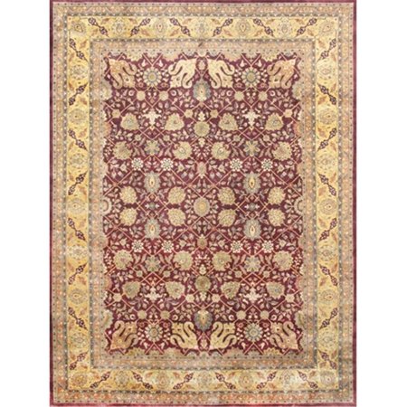 MADE4MANSIONS Hand-Knotted Lambs Wool Area Rug - 8 ft. 9 in. x 11 ft. 6 in. MA2477273